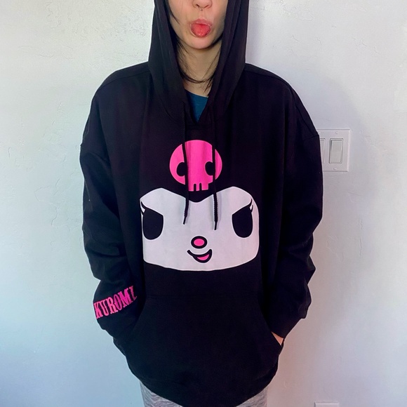 Rare Hot Topic Kuromi 3d Ears Hoodie 